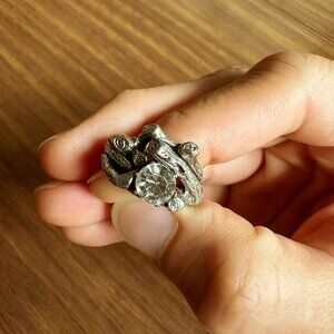 UO Silver Branch Ring